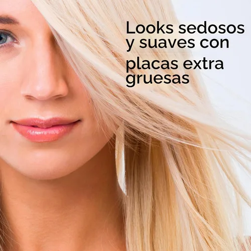 Vista 6 de Conair - Plancha para el cabello, doble cerámica, platos extra anchos de 1 Blanco