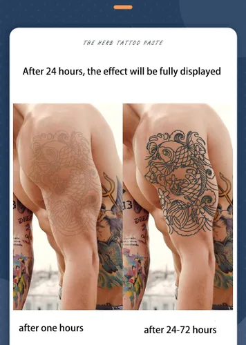 Vista 2 de Tatuajes temporales - Adhesivo grande, tótem grande, brazo de dragón, tatuaje de transferencia, papel en aerosol, diseños impermeables (estilo 11)