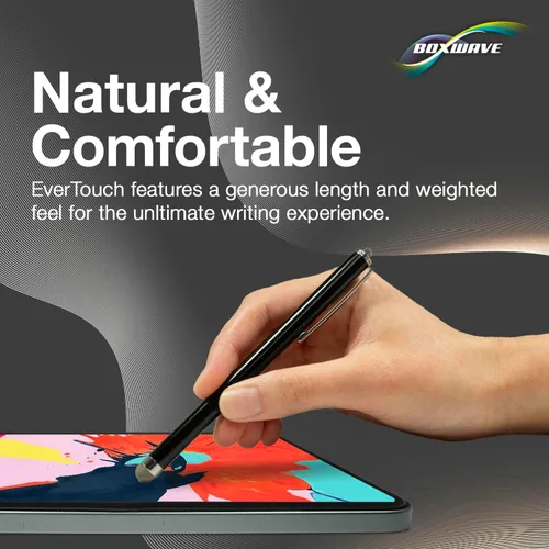 Vista 4 de BoxWave Lápiz óptico compatible con Galaxy Tab 2 10.1 – EverTouch capacitive Stylus, punta de fibra capacitiva para Galaxy Tab 2 10.1, Samsung