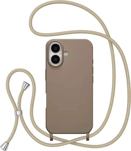 Vista 24 de ZTOFERA Funda para iPhone Air con correa, funda cruzada para teléfono con cordón ajustable para el cuello en los hombros, silicona suave a prueba