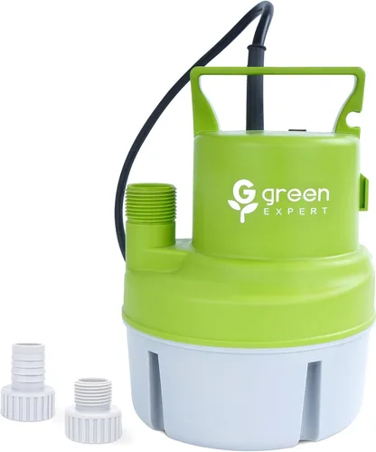 Vista 8 de Green Expert - Bomba sumergible de utilidad de 1/4 HP, flujo de 2000 GPH, componentes de acero inoxidable 316, resistente a la corrosión