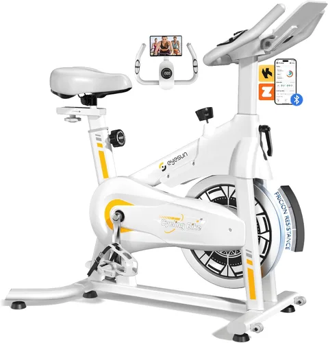 Vista 12 de Exercise Bikes for Home,Spin Bike with Adjustable Magnetic,Brake Pad Resistance Silent Belt Drive,350lbs/300lbs Weight Capacity &Upgraded Version