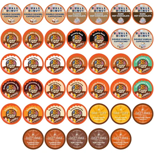 Vista 21 de Cápsulas de café con sabor a taza loca, cápsulas de café con arándanos, café con zapatero de arándanos en tazas reciclables de una sola porción