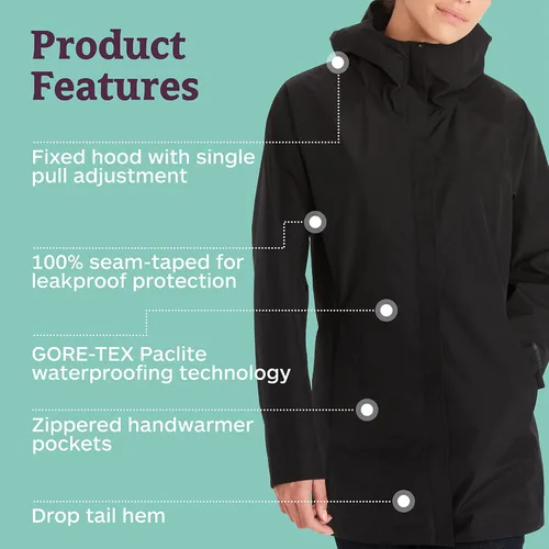 Vista 4 de Marmot Chaqueta Gore-tex ligera y resistente al agua para mujer
