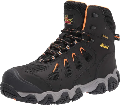 Vista 7 de Thorogood Crosstrex - Botas de senderismo impermeables de 6 pulgadas con punta de seguridad para hombre, cuero transpirable de primera calidad
