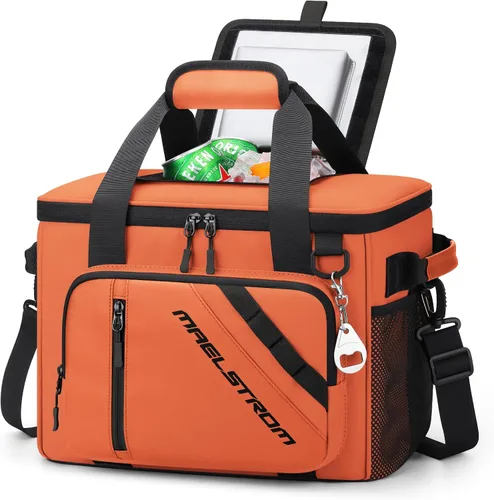 Vista 10 de Maelstrom 30 Can Collapsible Soft Cooler Bag with Quick Access Opening 5-layer Insulation,16h Cold, Leakproof, Waterproof, Multiple Pockets