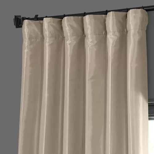 Vista 3 de HPD Half Price Drapes - Cortinas opacas para dormitorio y sala de estar - Cortina opaca de tafetán de seda sintética 127 x 213 cm (1 panel)
