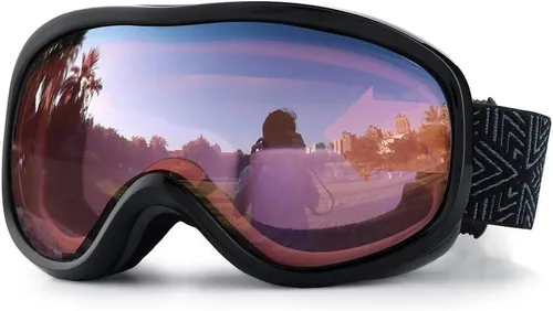 Vista 17 de SPOSUNE Gafas de Esquí Sobre Gafas con Lente Doble, Gafas de Nieve Anti-empañamiento Anti-UV para Hombres Mujeres Jóvenes Esquí Moto de Nieve