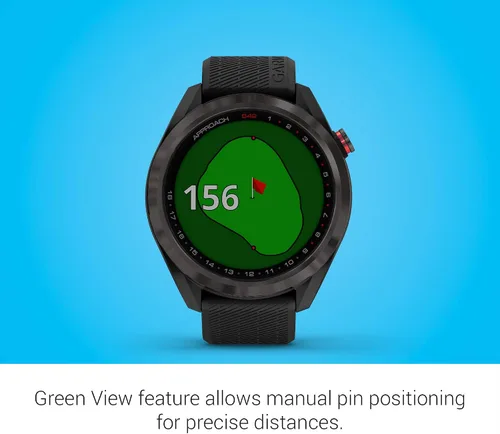 Vista 9 de Garmin Approach S42, reloj inteligente de golf con GPS, ligero con pantalla