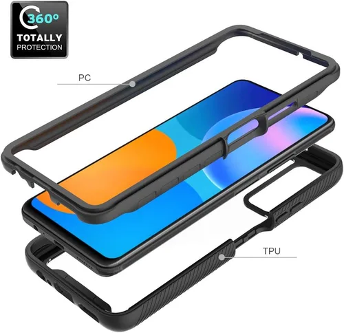 Vista 2 de Funda compatible con Honor 10X Lite, funda protectora anticaídas y absorbe los golpes compatible con Huawei Y7a PPA-L02B PPA-L03B / P Smart 2021