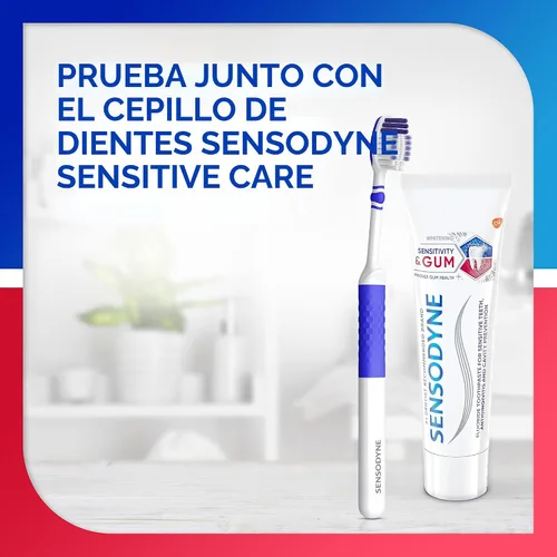 Vista 9 de Sensodyne Sensitivity & Gum Whitening Toothpaste, Pasta de Dientes para Dientes Sensibles y Problemas de Encías, 3.4 Onzas (Paquete de 3)
