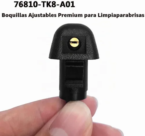 Vista 4 de 76810-TK8-A01 Conjunto de boquillas de limpiaparabrisas ajustables Premium para Honda Odyssey 2011 2012 2013 2014 2015 2016 2017, repuesto directo