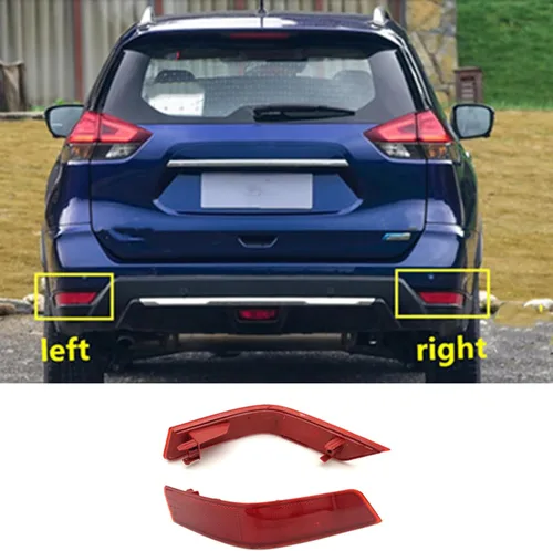 Vista 5 de Luz de parachoques trasero de coche, para Nissan X-Trail T32 2017 2018 2019 2020 265656FV0A, reflector de luz trasera de coche accesorios