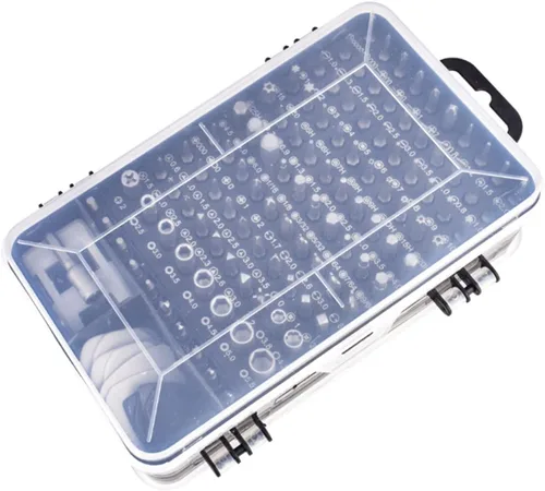 Vista 4 de Juego de destornilladores de precisión 135 piezas 135 en 1, juego de destornilladores multifuncionales para reparar portátiles, dispositivos móviles