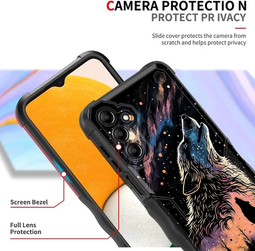 Vista 590 de Funda para Galaxy A14 5G, [Doble Capa][Protección contra Caídas de Grado Militar de 10 Pies] [Antideslizante] Funda Resistente a Prueba de Golpes