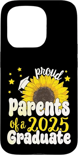 Vista 14 de iPhone 16 Parents of a 2025 Graduate 25 Senior Graduation Sunflower Case