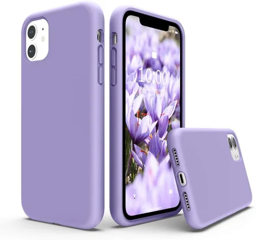 Vista 8 de Surphy - Carcasa de silicona líquida, diseño grueso completo con forro de microfibra, 6.1” para iPhone 11, 2019