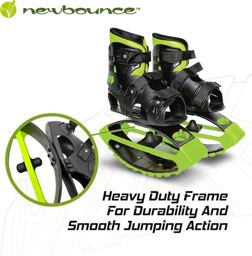 Vista 3 de New Bounce Zapatos de salto - Zapatos de salto canguro para niños - Zapatos de luna de ejercicio - Zapatos hinchables para edades de 8 a 12 años