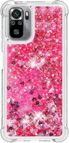 Vista 43 de Funda de silicona transparente con purpurina para Xiaomi Redmi A1 Bling Liquid Clear Star Heart Silicone Bumper a prueba de golpes, funda Azul