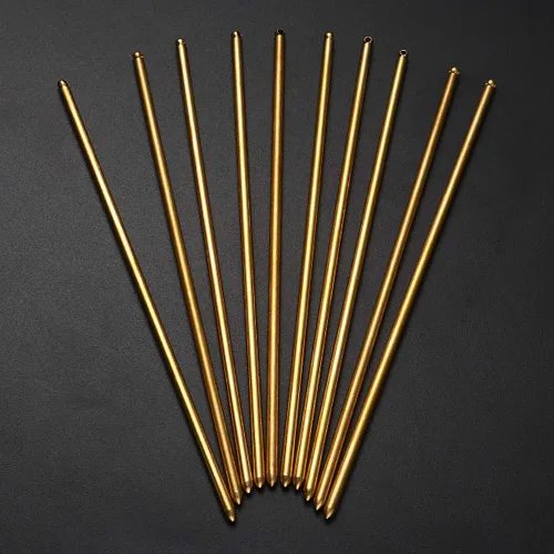 Vista 5 de Beaupretty 10 unidades de palillos de pelo vintage de metal cobre horquillas chal con agujero para las mujeres