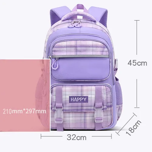 Vista 2 de WYCY Mochila escolar para niños, mochilas grandes para niñas, bolsas grandes para adolescentes y niñas, bonita bolsa de libros con compartimentos