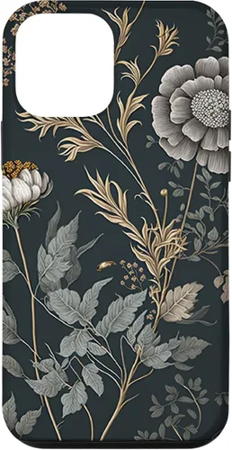 Vista 16 de Cute Flowers Vintage Botanical Floral Illustration Case for iPhone 17