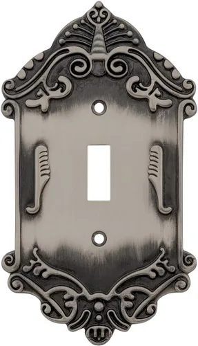 Vista 38 de Nostalgic Placa de cubierta de interruptor de luz victoriana de almacén