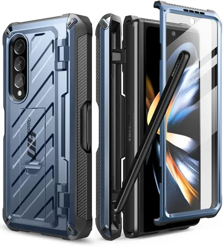 Vista 10 de SUPCASE Unicorn Beetle Pro Series - Funda para Samsung Galaxy Z Fold 3 5G (2021), carcasa resistente de doble capa de cuerpo completo con protector