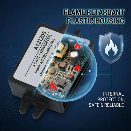 Vista 4 de Convertidor Adaptador de corriente reductor CA 10-28V a CC 12V Convertidor AC DC Step Down módulo de fuente de alimentación, regulador de voltaje