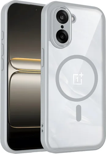 Vista 718 de Funda magnética transparente compatible con Xiaomi 17T, color negro 2 en 1 PC + TPU cubierta de teléfono a prueba de golpes, carcasa protectora