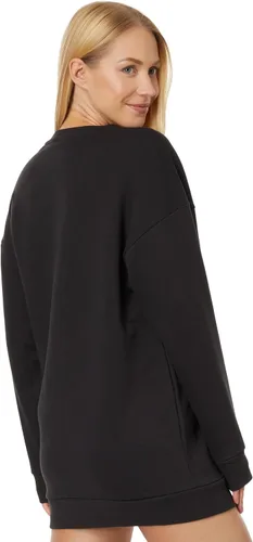 Vista 2 de PUMA Vestido de forro polar con logotipo esencial para mujer