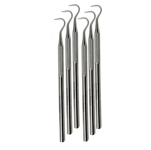Vista 9 de Dental Probe Explorer #23 - Placa de herramientas reutilizable de acero inoxidable y removedor de sarro, extremo en ángulo adecuado para uso