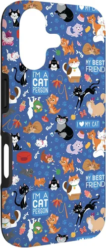 Vista 3 de Disney Carcasa para iPhone 17, diseño de gatos I Love My Cat