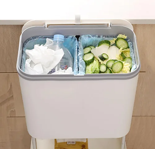 Vista 5 de Contenedor de compostaje para cocina, cocina, compostaje, papelera de cocina, compostador de cocina, papeleras extraíbles, cubos de basura