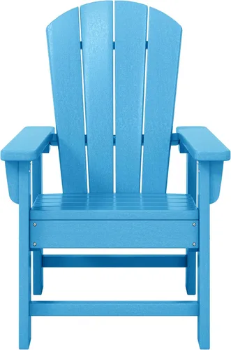 Vista 17 de WestinTrends Malibu Kids - Silla de patio de plástico HDPE Adirondack para exteriores, color negro