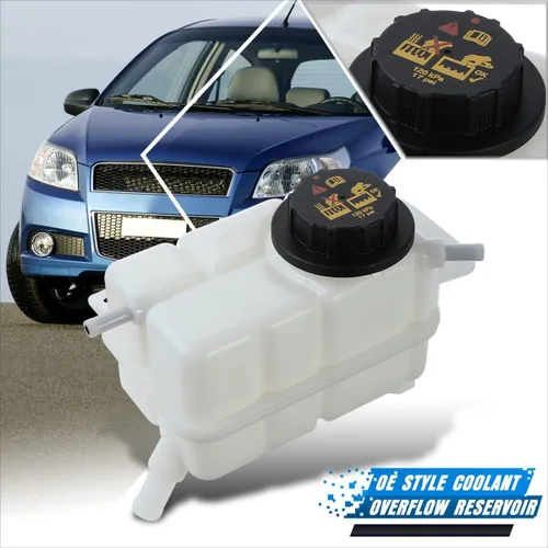 Vista 2 de Botella de tanque de desbordamiento de depósito de refrigerante estilo OE con tapa compatible con Chevy Aveo 07-11/09-11 Aveo5