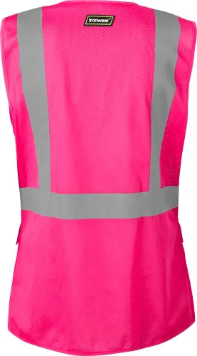 Vista 2 de Ironwear 1130 Chaleco de seguridad de alta visibilidad para mujer