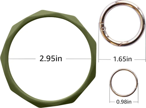 Vista 25 de Llavero pulsera de silicona para mujeres y niñas en forma de diamante
