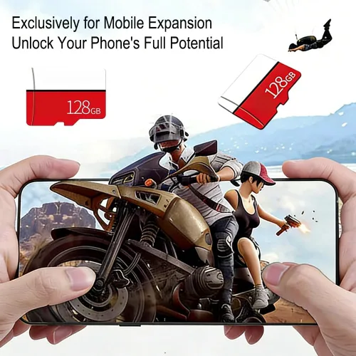 Vista 3 de Tarjeta Micro SD de 128 GB, para smartphone/impresora/computadora personal/consola de juegos/tableta