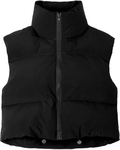 Vista 5 de JZC Women's Crop Puffer Vest Lightweight Sleeveless Jacket 2023 Fashion Winter Outerwear Padded Gilet