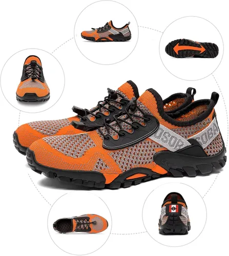 Vista 6 de SOBASO Zapatos de agua para mujeres y hombres, secado rápido, para natación, playa, zapatos acuáticos para deportes acuáticos, buceo, senderismo
