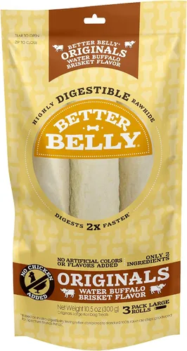 Vista 19 de Better Belly Originals - Rollo grande, golosinas para perros altamente