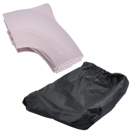 Vista 8 de THREE LITTLE TOTS - Asiento portátil moderno y seguro, asiento de entrenamiento plegable de viaje rosa rubor para niñas y niños, se adapta a