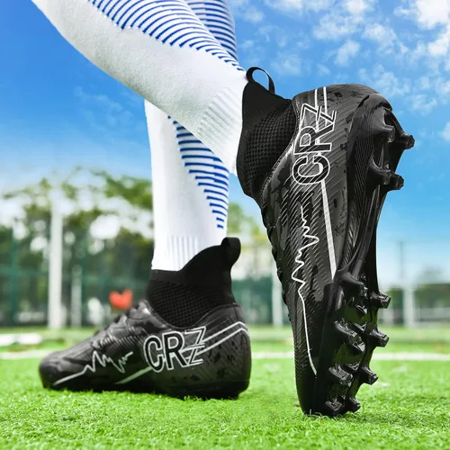 Vista 6 de Tacos de fútbol para hombre y mujer, zapatos de fútbol de interior para jóvenes, AG TF, botas de fútbol unisex