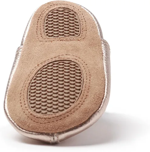Vista 2 de Zutano Leather Baby Shoes for Boys and Girls Rose Gold