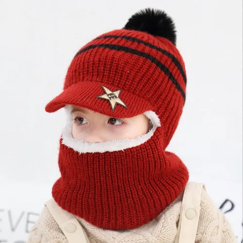 Vista 2 de Mousmile Gorro de bebé para bebé, gorras, lindo y acogedor gorro cálido para niños y niñas de 2 a 7 años