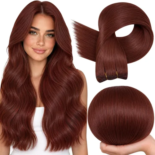 Vista 12 de Full Shine Extensiones de trama de cabello humano, cabello natural negro brillante, para mujeres, 1.76 oz (50 g), 10 pulgadas (25.4 cm), cabello