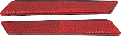Vista 3 de TCT-MOTORPARTS Cubierta de pestillo de alforja reflectores rojos visibilidad para Harley Touring Road King FLT FLHT FLHTCU FLHRC Street Electra
