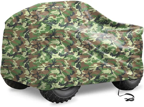 Vista 8 de X AUTOHAUX M - Cubierta impermeable de 4x4 para cuatrimoto, cubierta universal de lluvia para todo tipo de clima, protector contra polvo y sol