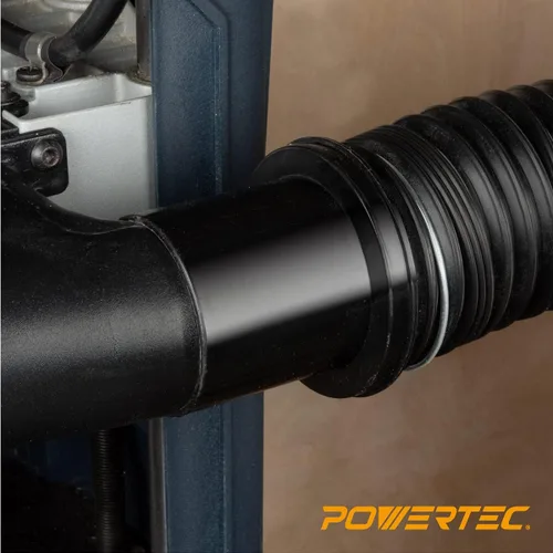 Vista 6 de POWERTEC 70191 Acoplador rápido de extremo de tornillo para manguera de 2-1/2" – Adaptador roscado izquierdo, 2-1/4 x 2-1/2